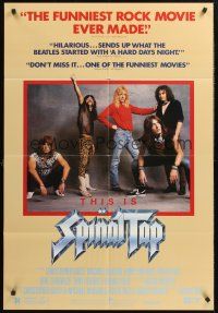 1a901 THIS IS SPINAL TAP 1sh '84 Rob Reiner heavy metal rock & roll cult classic!