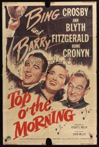1a913 TOP O' THE MORNING style A 1sh '49 Bing Crosby & Barry Fitzgerald find the Blarney Stone!