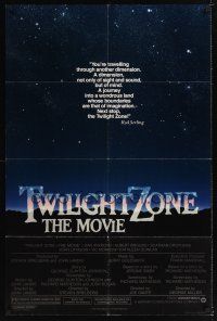 1a930 TWILIGHT ZONE 1sh '83 George Miller, Steven Spielberg, Joe Dante, from Rod Serling TV series