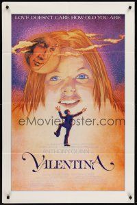 1a943 VALENTINA 1sh '83 Isabel Arce, Anthony Quinn, Paloma Gomez in title role, cool artwork!