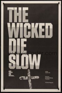 1a980 WICKED DIE SLOW 1sh '68 Gary Allen, Steve Rivard, sexploitation western!
