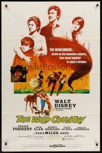 1a983 WILD COUNTRY 1sh '71 Disney, artwork of Vera Miles, Ron Howard and brother Clint Howard!