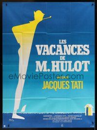 1b118 MR. HULOT'S HOLIDAY French 1p R70s Jacques Tati, Les vacances de M. Hulot, cool art!