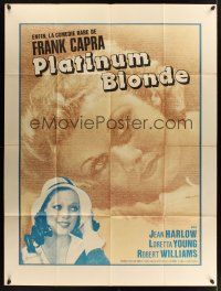 1b134 PLATINUM BLONDE French 1p R60s different image of Jean Harlow & Loretta Young, Frank Capra