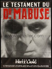 1b165 TESTAMENT OF DR. MABUSE French 1p R80s Fritz Lang's psychotic criminal genius!