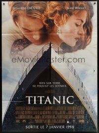 1b168 TITANIC advance French 1p '97 Leonardo DiCaprio, Kate Winslet, directed by James Cameron!