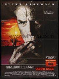 1b177 WHITE HUNTER, BLACK HEART French 1p '90 close up of Clint Eastwood as director John Huston!