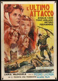 1b267 LA FIEL INFANTERIA Italian 1p '61 Pedro Lazaga Spanish Civil War movie!