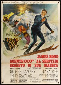 1b296 ON HER MAJESTY'S SECRET SERVICE Italian 1p R70s George Lazenby's only appearance as James Bond