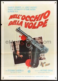 1b345 TRUTH ON THE SAVOLTA AFFAIR Italian 1p '80 cool art of gun, blood & bullets by Luca Crovato!
