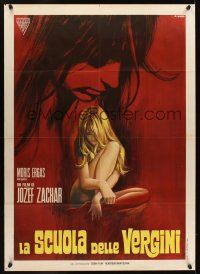 1b352 ZMLUVA S DIABLOM Italian 1p '69 Czech sex movie, cool artwork by Renato Casaro!
