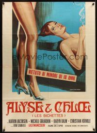 1b357 ALYSE & CHLOE Italian 1p '71 sexy art of Catherine Jacobsen & Michele Girardon!