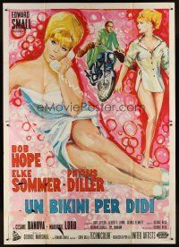 1b362 BOY DID I GET A WRONG NUMBER Italian 2p '66 different art of Bob Hope & sexy Elke Sommer!