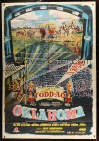 1b396 OKLAHOMA Spanish 4p '59 Rodgers & Hammerstein musical, completely different Todd-Ao art!