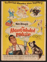 1b425 ABSENT-MINDED PROFESSOR WC '61 Walt Disney, Flubber, Fred MacMurray in title role!