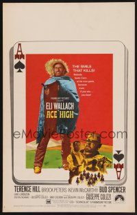 1b426 ACE HIGH WC '69 Eli Wallach, Terence Hill, spaghetti western, cool ace of spades design!