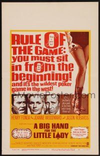 1b443 BIG HAND FOR THE LITTLE LADY WC '66 Henry Fonda, Joanne Woodward, wildest poker game!
