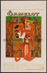 1b447 CAMELOT WC '68 Richard Harris as King Arthur, Vanessa Redgrave as Guenevere, Bob Peak art!
