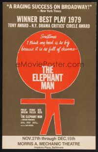 1b477 ELEPHANT MAN stage play WC '79 Winner Best Play 1979!
