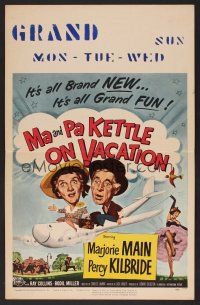 1b538 MA & PA KETTLE ON VACATION WC '53 wacky hillbillies Marjorie Main & Percy Kilbride!