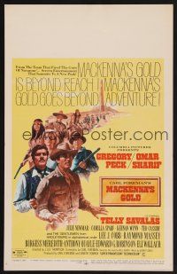 1b539 MacKENNA'S GOLD WC '69 Gregory Peck, Omar Sharif, Telly Savalas, Julie Newmar, Terpning art!