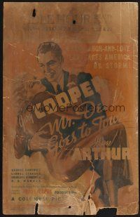1b551 MR. DEEDS GOES TO TOWN WC '36 best art of Gary Cooper carrying sexy Jean Arthur, Frank Capra