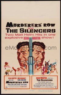 1b552 MURDERERS' ROW/SILENCERS WC '67 Dean Martin in two great Matt Helm hits!