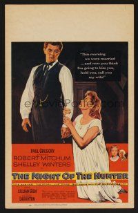 1b556 NIGHT OF THE HUNTER WC '55 Robert Mitchum, Shelley Winters, Charles Laughton classic noir!