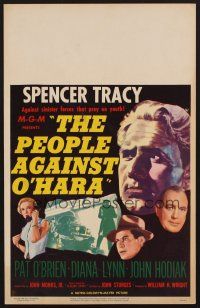 1b561 PEOPLE AGAINST O'HARA WC '51 Spencer Tracy against sinister forces that prey on youth!