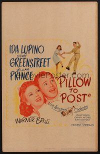 1b563 PILLOW TO POST WC '45 William Prince, Ida Lupino, plus Louis Armstrong playing his trumpet!