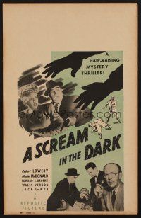 1b581 SCREAM IN THE DARK WC '43 a hair-raising mystery thriller, different image!