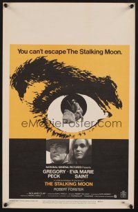 1b592 STALKING MOON WC '68 Gregory Peck, Eva Marie Saint, cool eyeball artwork!