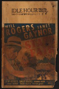 1b594 STATE FAIR WC R36 different image of Will Rogers & pretty Janet Gaynor!