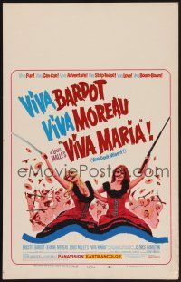 1b615 VIVA MARIA WC '65 Louis Malle, sexiest French babes Brigitte Bardot & Jeanne Moreau!