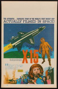 1b624 X-15 WC '61 astronaut Charles Bronson, actually filmed in space!