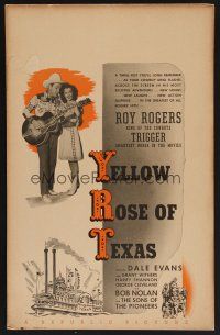 1b625 YELLOW ROSE OF TEXAS WC '44 great image of Roy Rogers playing guitar for Dale Evans!