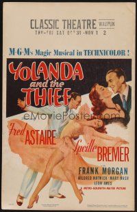 1b626 YOLANDA & THE THIEF WC '45 great image of Fred Astaire dancing with sexy Lucille Bremer!