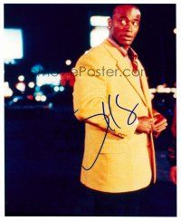1c319 TAYE DIGGS signed color 8x10 REPRO still '02 waist-high portrait buttoning his jacket!