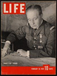 1c086 LIFE MAGAZINE magazine February 20, 1939 France's #1 Soldier General Marie Gustave Gamelin!