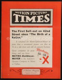 1c076 MOTION PICTURE TIMES exhibitor magazine May 11, 1929 Madame X is best since Birth of a Nation