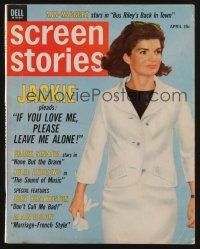 1c115 SCREEN STORIES magazine April 1965 Jackie O pleads if you love me please leave me alone!