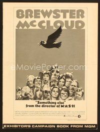 1c186 BREWSTER McCLOUD pressbook '71 directed by Robert Altman, Bud Cort, Sally Kellerman