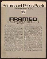 1c207 FRAMED pressbook '75 Joe Don Baker was taken by everyone for everything he had!