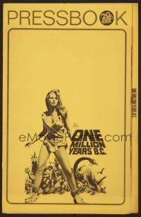 1c237 ONE MILLION YEARS B.C. pressbook '66 full-length sexiest prehistoric cave woman Raquel Welch!