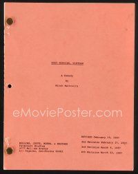 1c133 GOOD MORNING VIETNAM revised draft script February 10, 1987, screenplay by Mitch Markowitz!