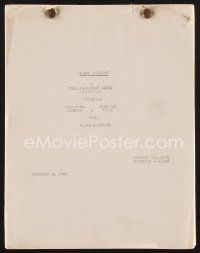1c157 PARIS CALLING continuity & dialogue script November 6, 1951, screenplay by Glazer & Kaufman!