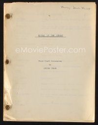 1c165 RIDE A CROOKED TRAIL first draft script '58 screenplay by Borden Chase!