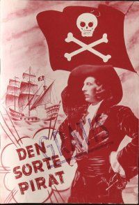 1c376 BLACK CORSAIR Danish program '38 Amleto Palermi's Il Corsaro Nero, cool pirate image!