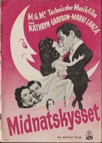 1c399 THAT MIDNIGHT KISS Danish program '50 sweethearts Kathryn Grayson & Jose Iturbi, different!