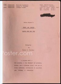 1c154 ONCE AN EAGLE revised draft TV script June 11, 1976, screenplay by Peter S. Fischer!